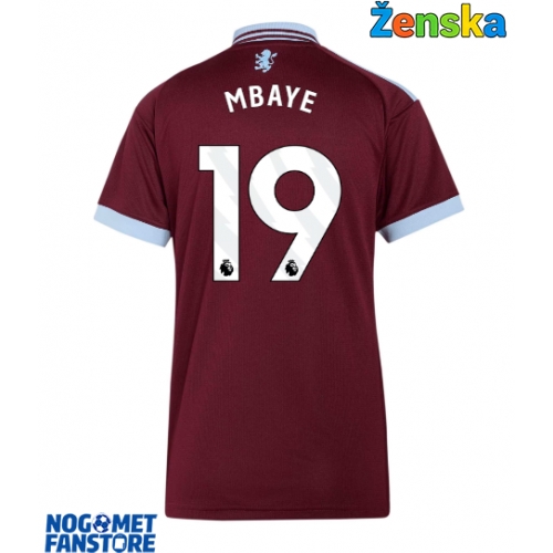 Aston Villa Ibrahim Mbaye #19 Domaci Dres za Ženska 2026-27 Kratak Rukav